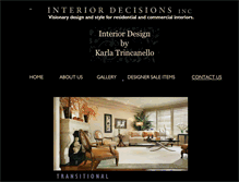 Tablet Screenshot of interiordecisions.com
